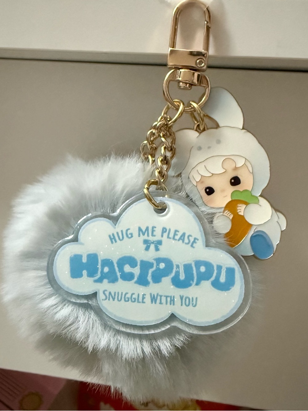 Hacipupu Pom Pom Keychain - Snuggle with you